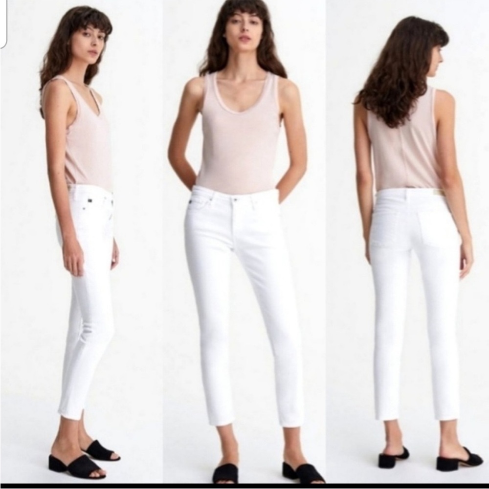 Adriano Goldschmied White the Stilt Cigarette Skinny Cotton Jean Size 27R